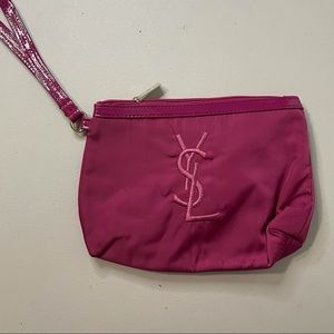 NEW YSL Zip Wristlet/Cosmetic Pink